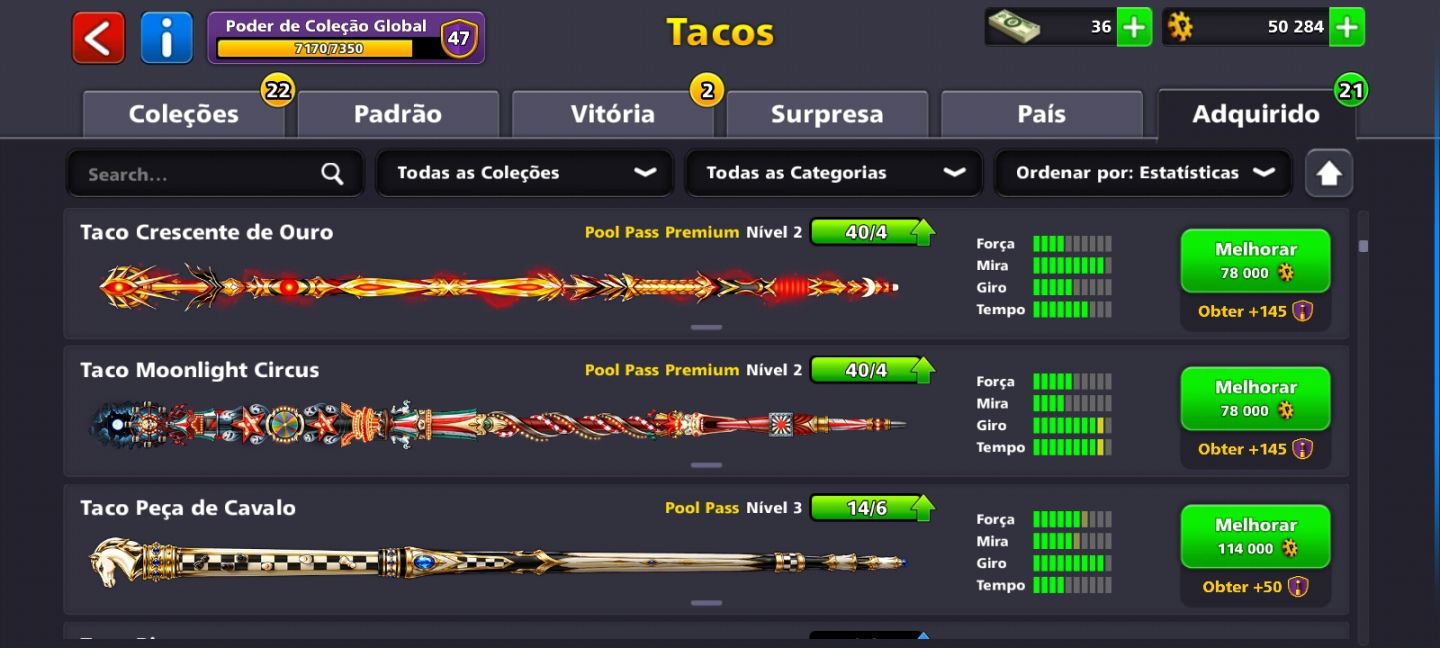 Conta 8 ball pool