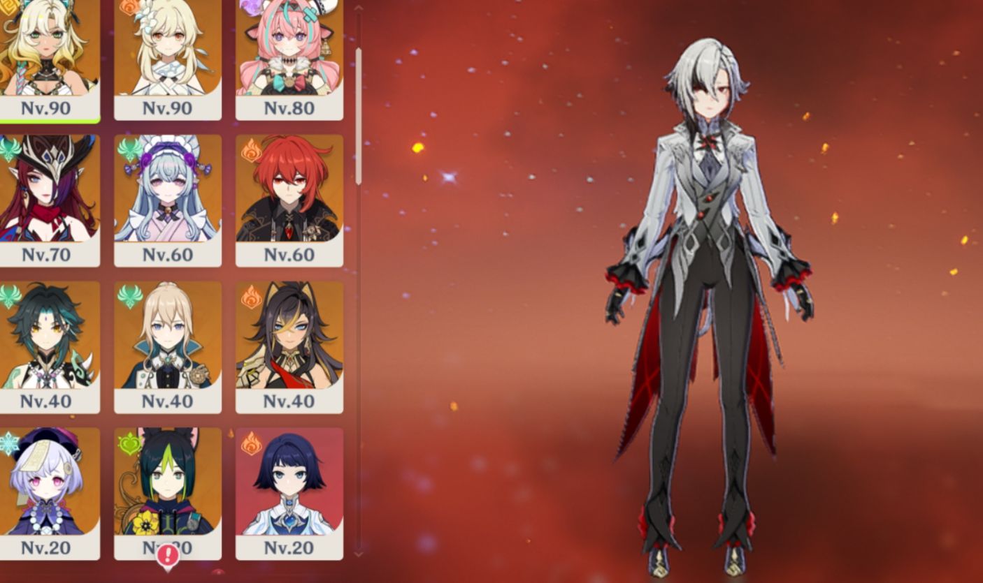 Conta genshin 7 T5 limitado + 3 armas T5 limitada