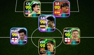 Conta iniciante efootball com Edmilson e outro épico