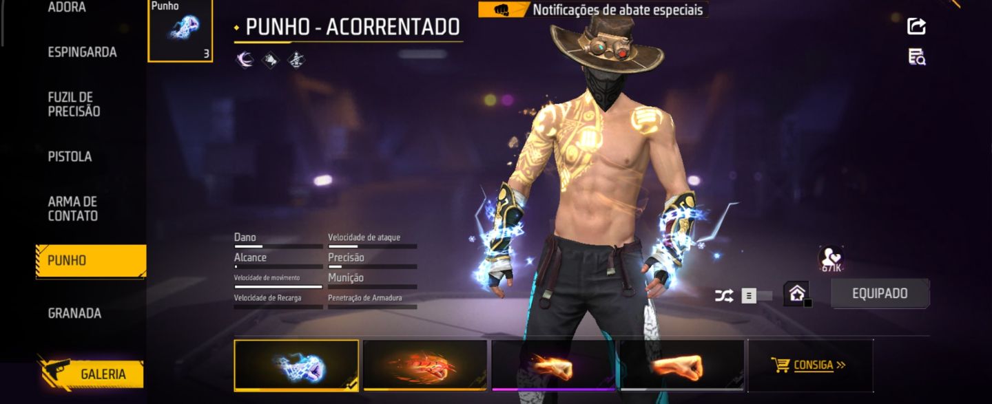 Conta de Free fire prime 8