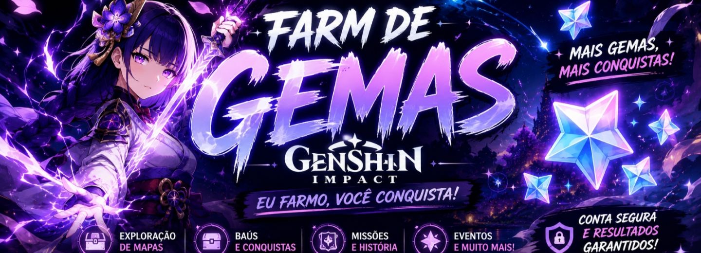 FARM DE GEMAS DE GENSHIN IMPACT !! - EU FARMO E VOCÊ CONQUISTA!