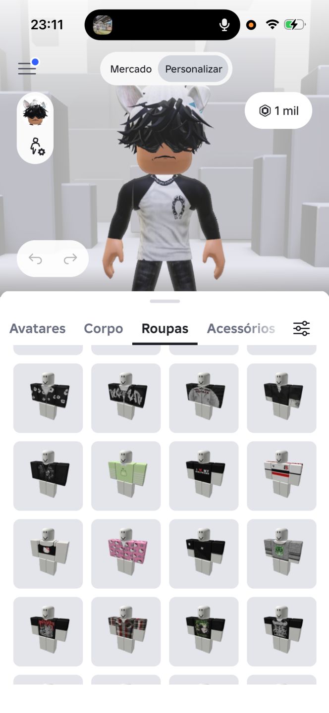 Conta Roblox com 1K De Robux