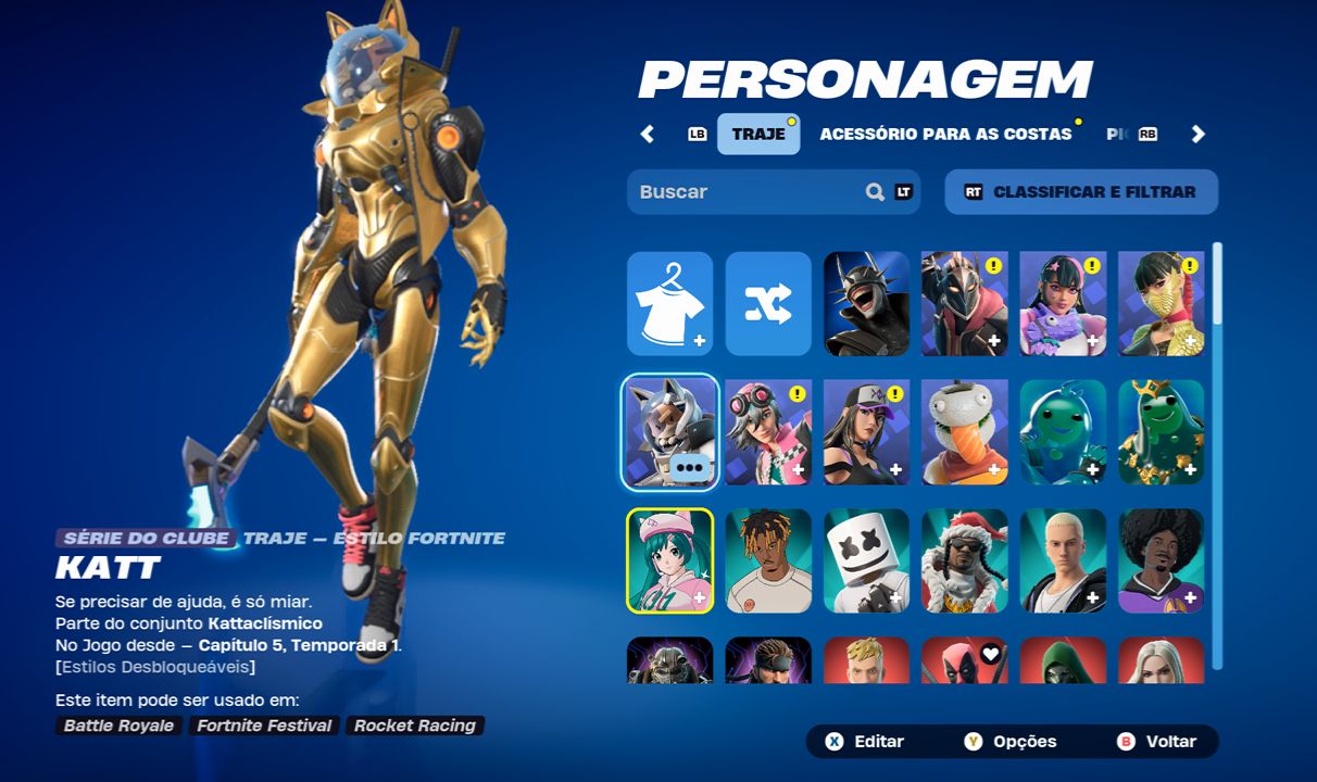 Conta fortnite 133 skins, skins do clube e justiça laranja