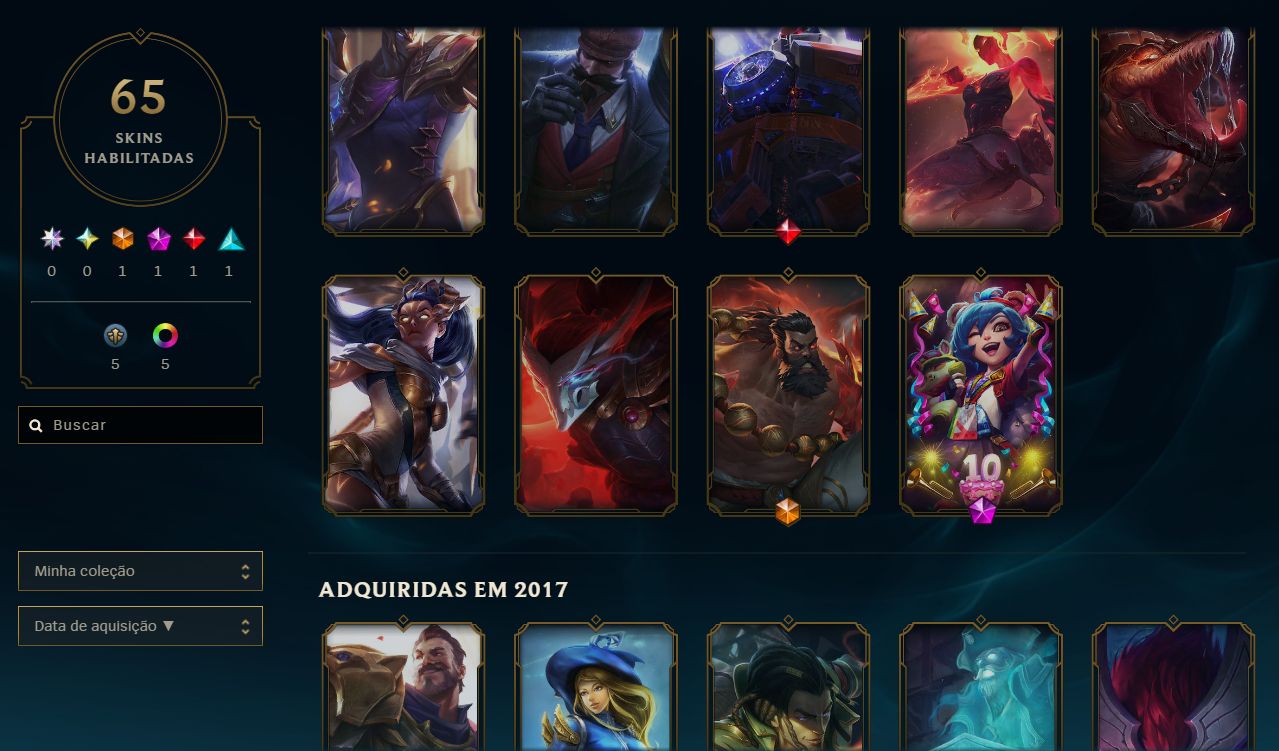 RARA 2014 | RANKED ON | PRATA 3 | 25 SKINS | MAOKAI VITORIOSO | 100% SEGURA FA