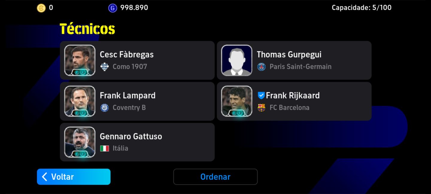 Conta efootbal 3226, ótima conta pra quem pegar 1 divisão, conta boa e Barata...