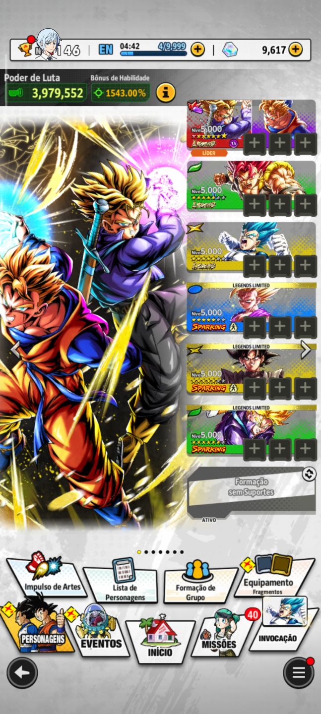 DBL | 9k CC | Shallet 5 | Vegeta 5 | Goku Black 5 | Gohan 2+ | Mirai Boys LR 1+