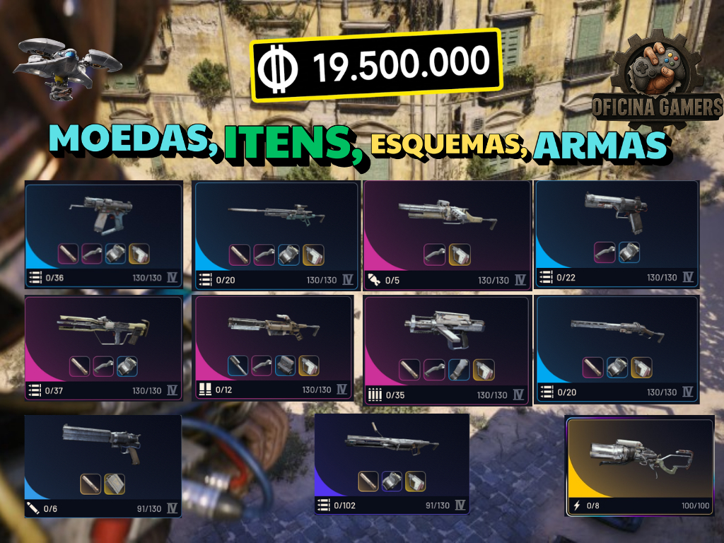 ARC Raiders - Materiais, Moedas,Esquemas,Armas LVL 4 con Accesorios - Preço TOP