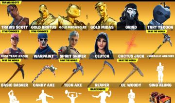 Conta fortnite com Travis Scott e salve o mundo fundador