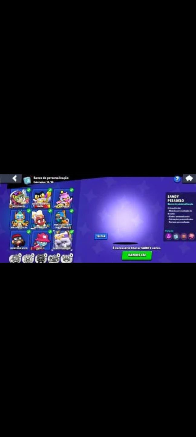 CONTA DE BRAWL STARS COM MUITOS TROFEUS E SKINS LENDARIAS
