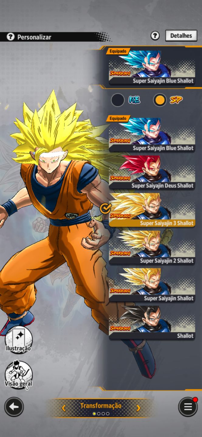 Conta DB Legends Nv.247 e poder de luta de 603 Milhões (Negociável)