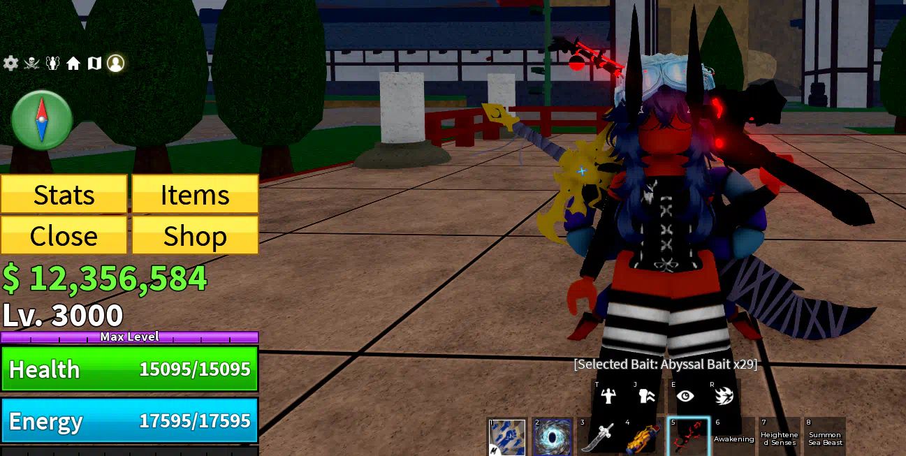 CONTA BLOX FRUITS LV. 3000 MAX | DARK BLADE | CDK | TTK | FOX LAMP | BUDDHA PERM