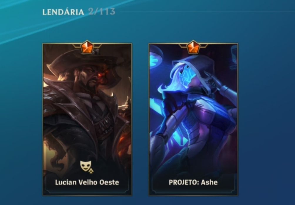 CONTA GM MAIN ADC 56% WINRATE COM VÁRIAS SKINS INCLUSO LUCIAN VELHO OESTE
