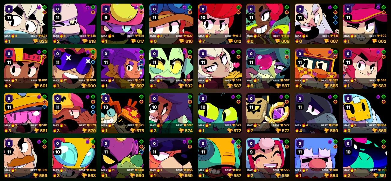 70%OFF!!! CONTA VETERANA BRAWL STARS!! SKINS RARAS E PROGRESSO AVANÇADO!!!