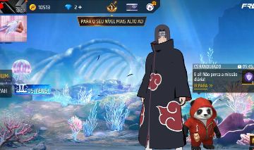 Conta de Free Fire Muito Gemada com Transformação do Itachi