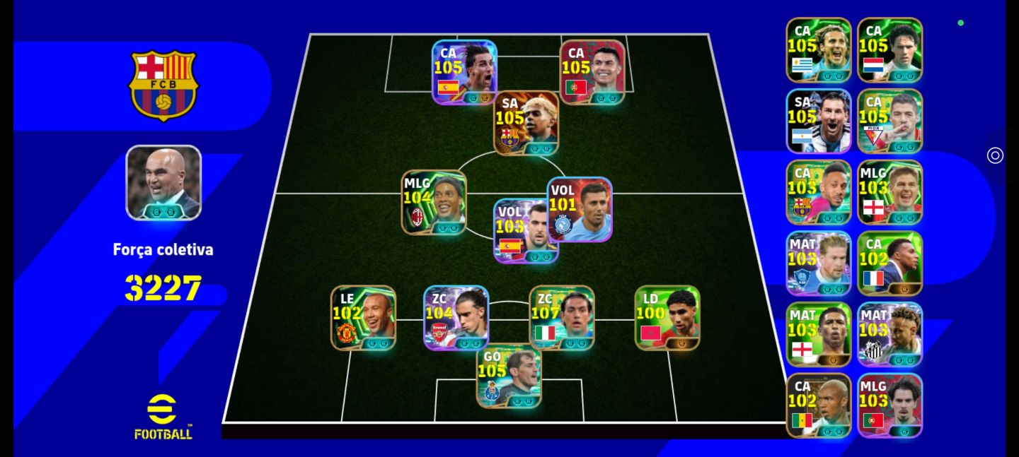 Conta com CR7 limitado, yamal blitz prime, ferran torres copa, e muitos outros