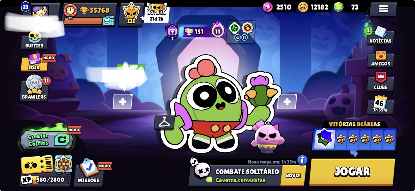 Conta brawl stars 55k trofeis Oferta relampago