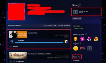 Conta Steam 41 jogos Cs2 (Premiere + Medalhas + Comprovante + 4950 Horas)