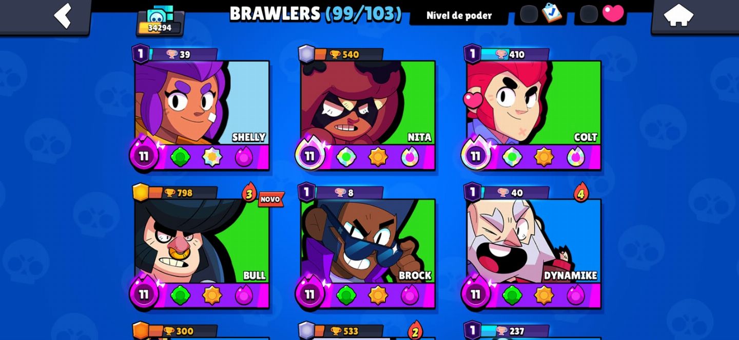 PROMOÇÃO Conta de Brawl Stars com MUITAS Skins Lendarias e raras + Clash Royale!