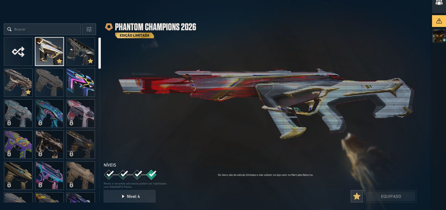 Conta asc/imt Skin champions e 3 Faca