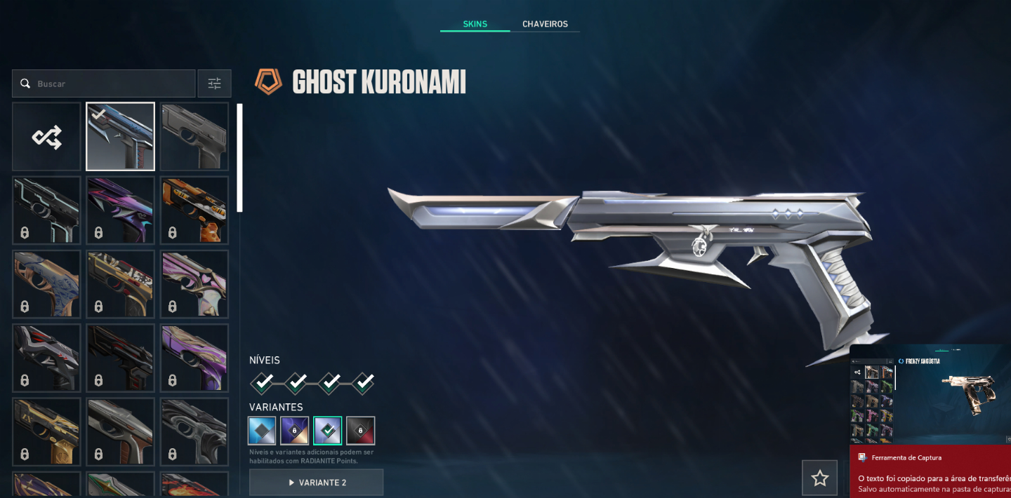CONTA DE VALORANT COM KURONAMI 2.0