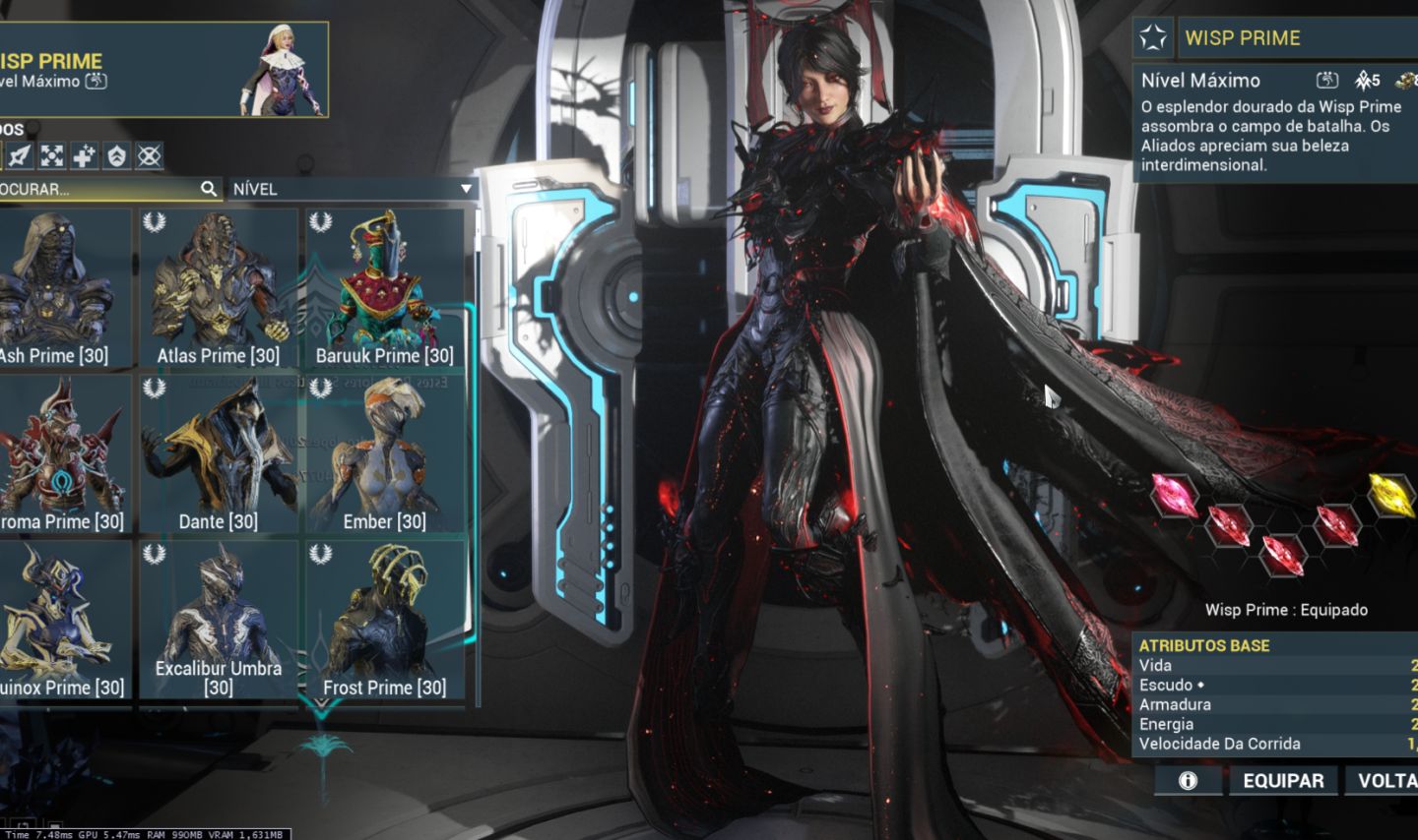 CONTA WARFRAME MR 21