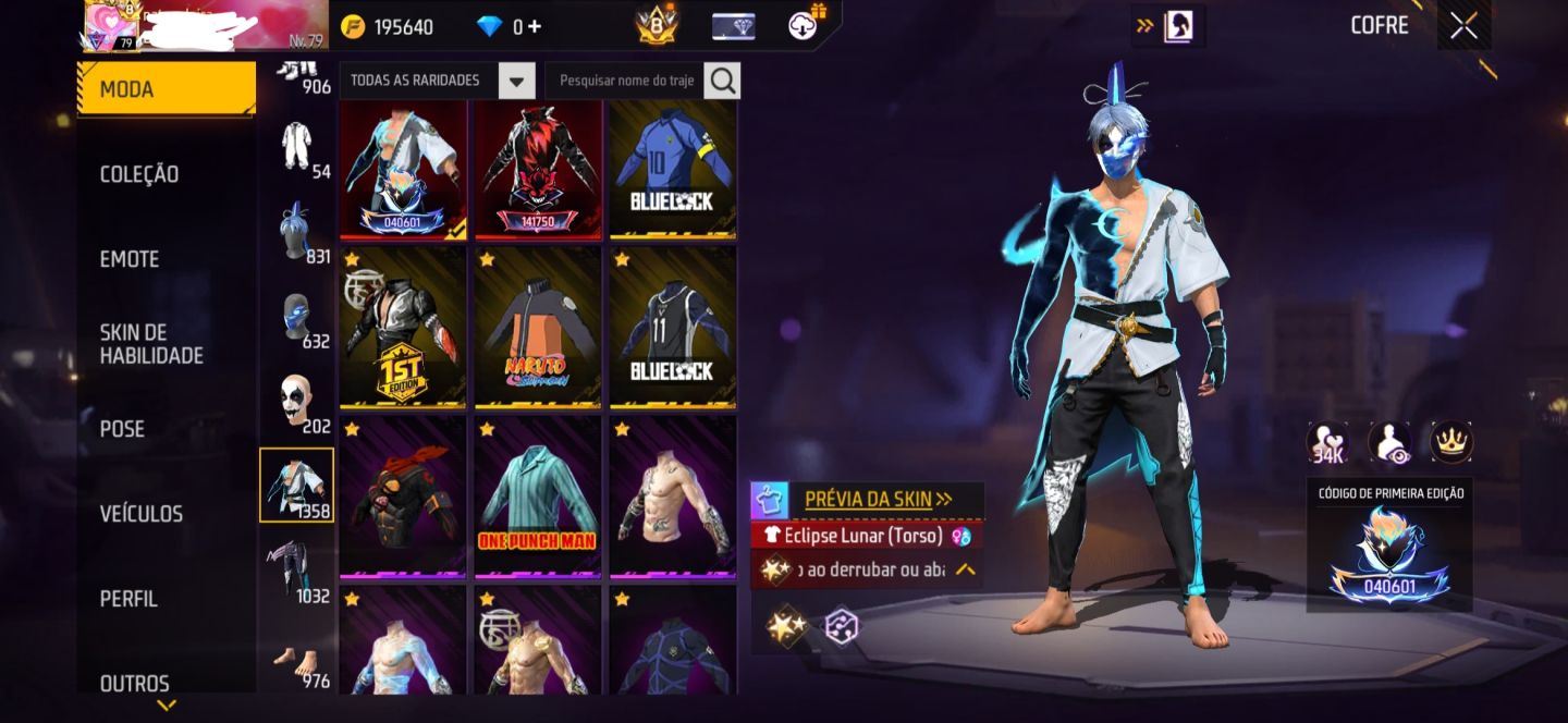 CONTA 1450 peita ESTREMA MENTE LINDA E RARA SEMI FULL PASSE LV 79