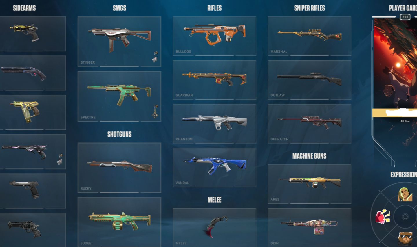 VALORANT ACCOUNT FULL SKINS | Vandal Ion +Phantom+Karambit Saqueadora+Xenohunter