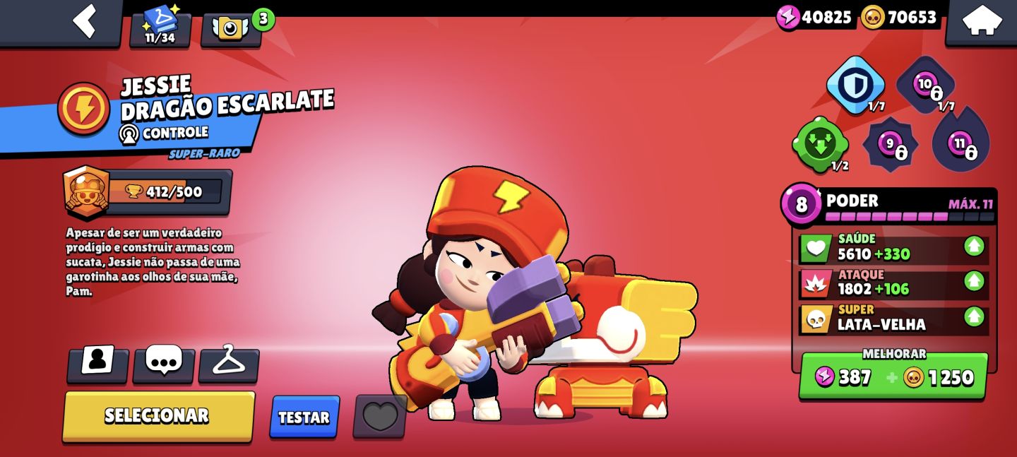 Conta de Brawl Stars de 2019 com muitos recursos!