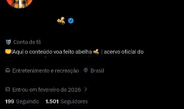 A MELHOR CONTA TWITTER DE ACERVO VERIFICADO E MAIS DE 1.5K SE SEGUIDORES !!!
