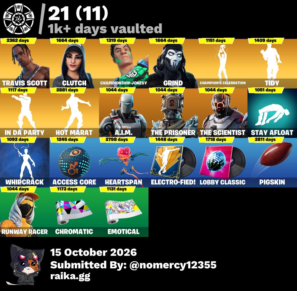 CONTA COM TRAVIS SCOTT, PEIXOTO WC E MUITAS SKINS TRYHARD
