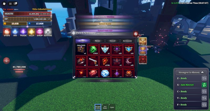 Sailor piece King+Gojo v2+Moon Slayer +Sukuna v2 +kitsune LV MAX Dmge 553%-700%
