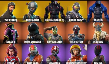 Conta Fortnite com The Reaper | Elite Agent |Omega (stage 5)|S3 FULL e 22 Skins