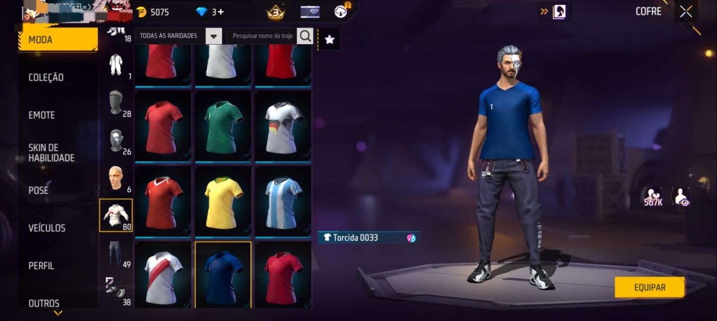 CONTA FREE FIRE NÍVEL 52, MUITO COMPLETA!