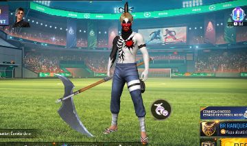 CONTA DE FREE FIRE BRABA COM SKINKS TOPS