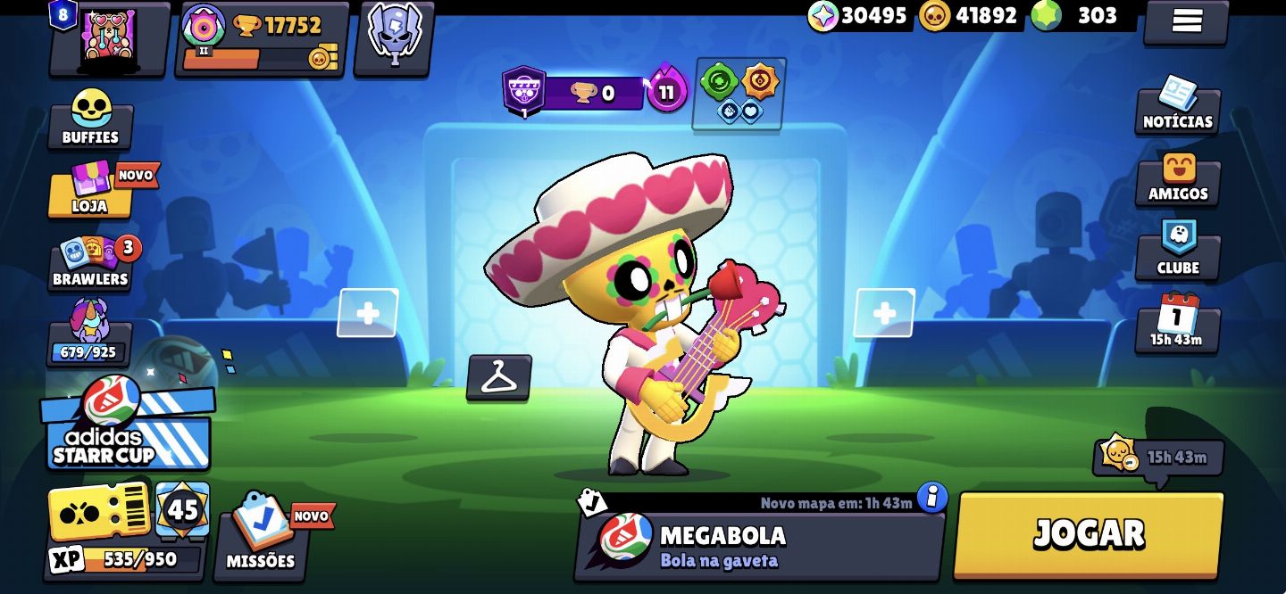 CONTA BRAWL STARS COM MUITOS BRAWLERS, SKINS, GEMAS, MOEDAS E BLINGS
