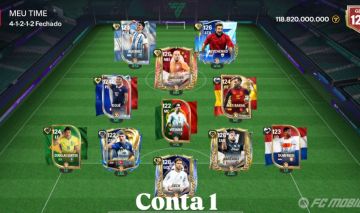 Contas Fc Mobile Ger 124 e Ger 125