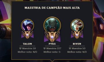 Main Pyke - Conta LOL (BR) Melhor conta !!