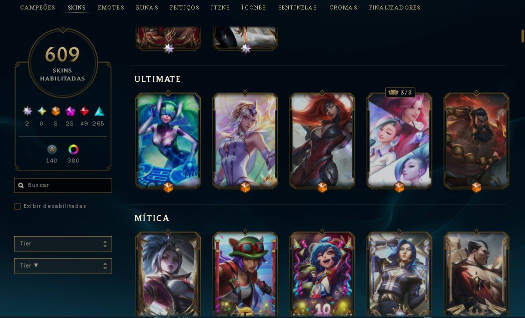 CONTA LEAGUE OF LEGENDS 2015