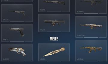 Conta Valorant 5 skins de vandal + 5 de faca + 1 de phantom
