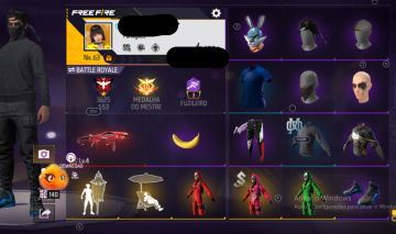 Conta de Free Fire com muitos diamantes gastos!