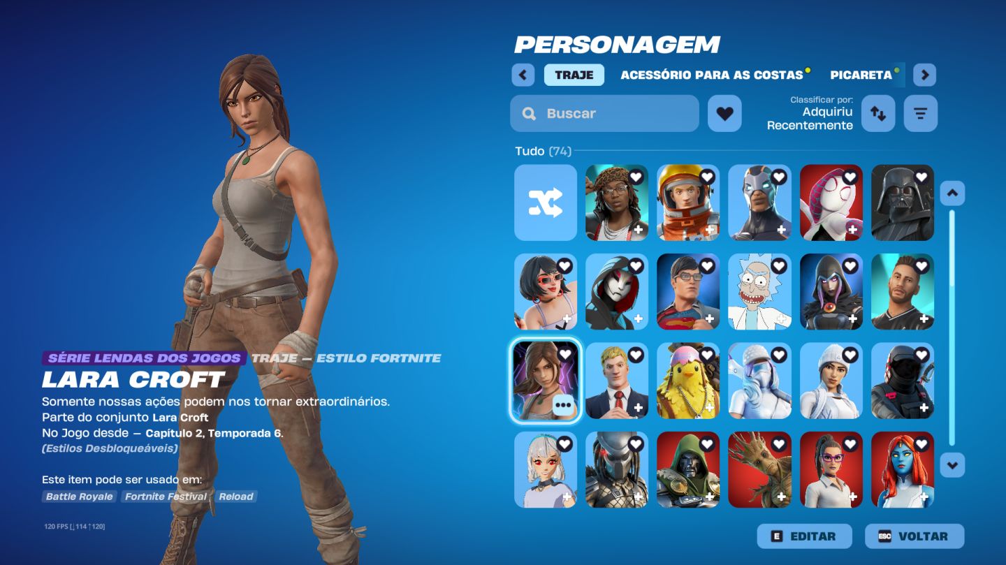 CONTA ANTIGA, 137 SKINS, PASSES ANTIGOS, ( 2 até o 6 da Temporada 1) E MUITO+++