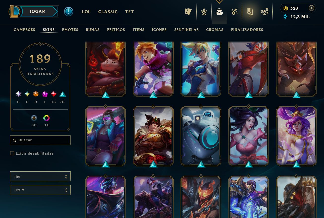 [ACESSO IMEDIATO] Ranked Open 189 Skins 150 Campeões