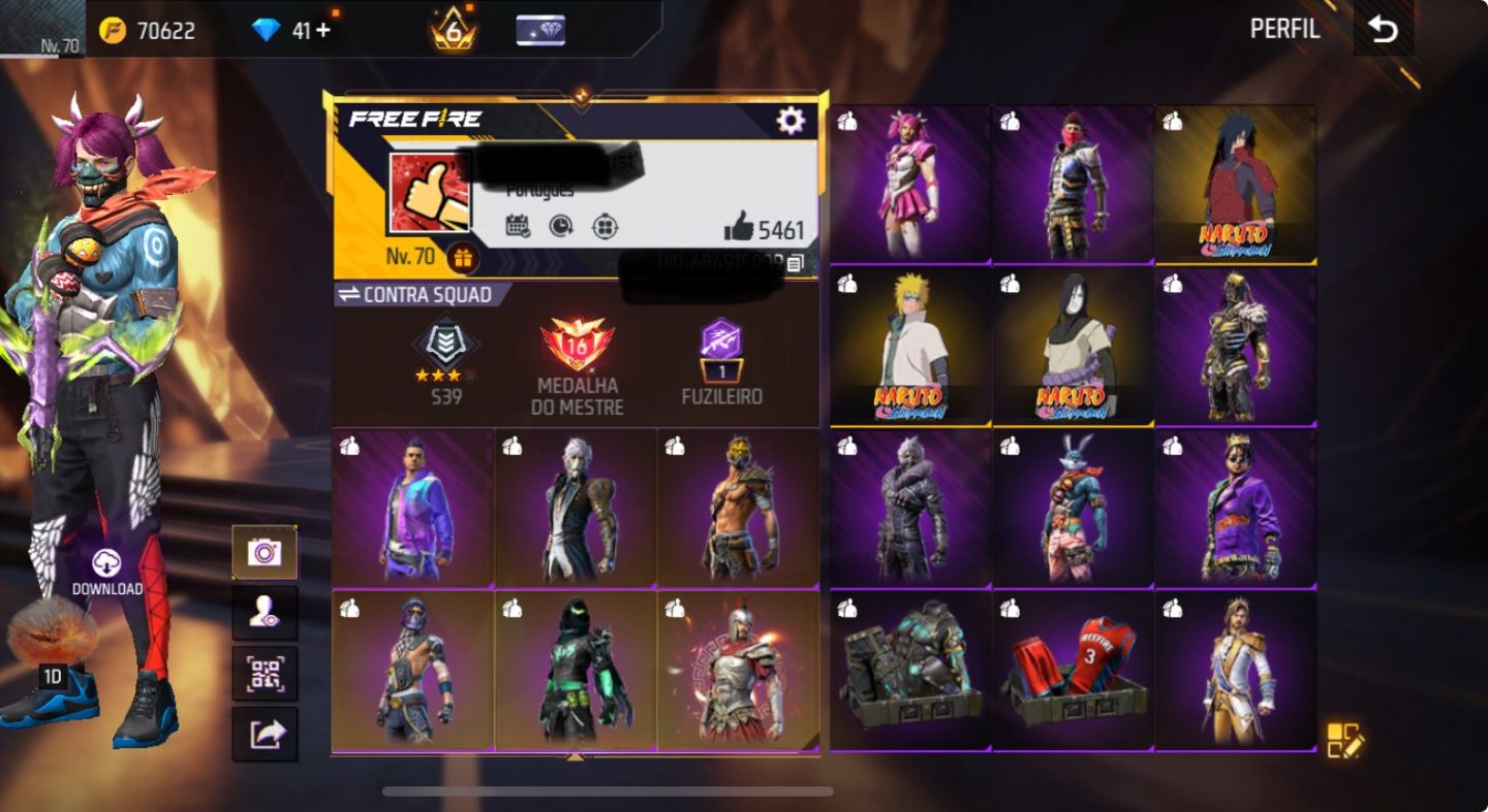 CONTA DE FREE FIRE | MUITO GEMADA E RARA | PASSES ANTIGOS | FULL ATT 559 PEITA