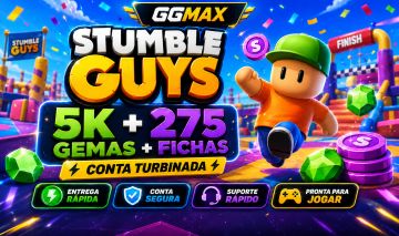 STUMBLE GUYS | 5.000 GEMAS + 275 TOKENS | RECARGA VIA ID | ENTREGA RÁPIDA