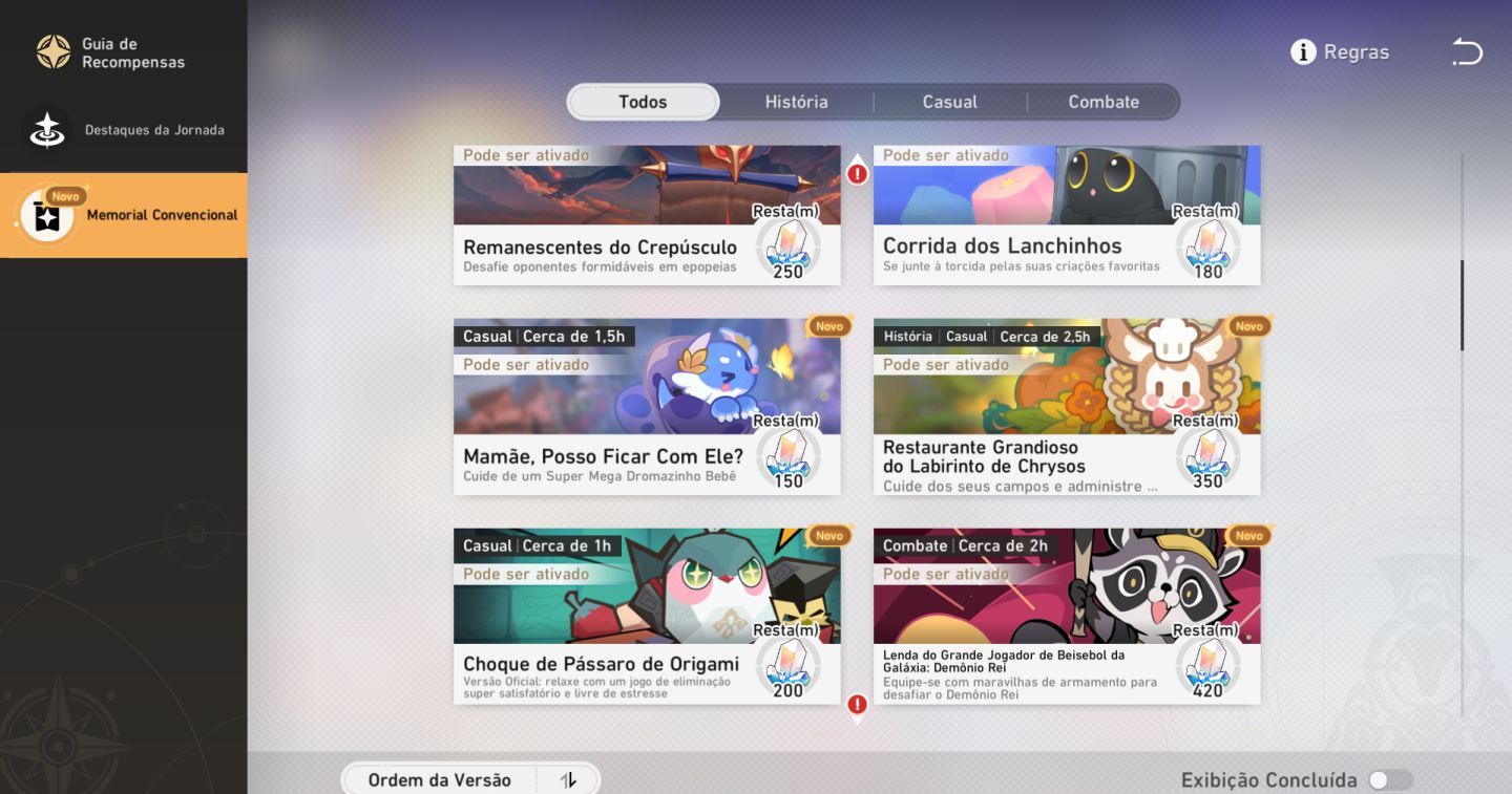 Conta com vários t5!