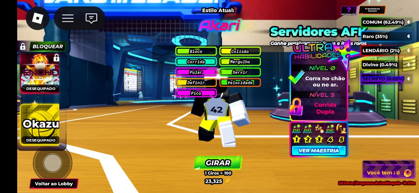 CONTA DE VOLEY BOLL LEGENDS/VBL/!!! OLHE A DESCRIÇÃO