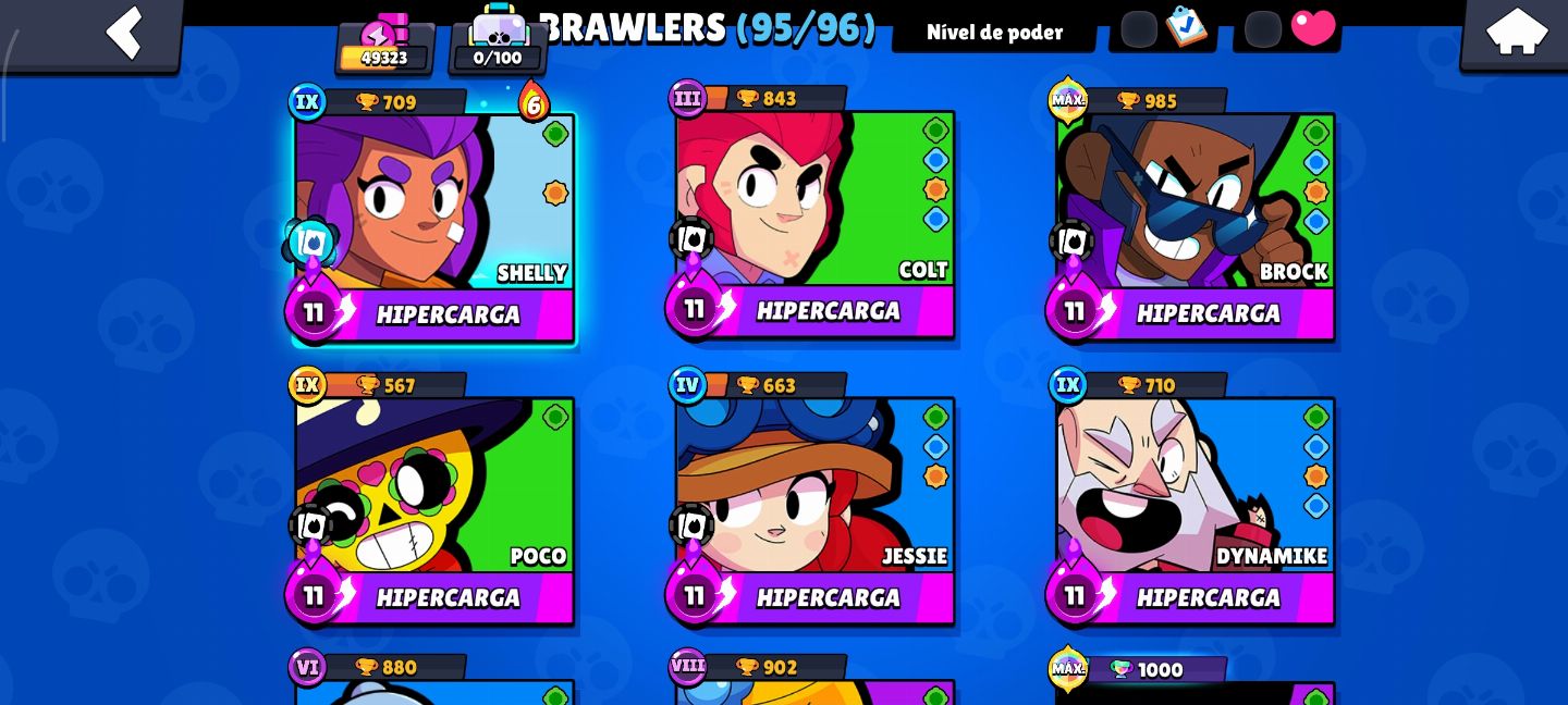 CONTA GEMADA DE BRAWL STARS COM 50K