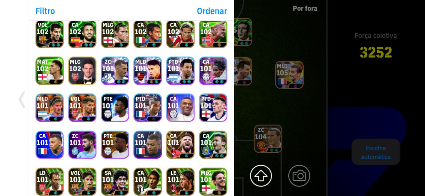 CONTA EFOOTBALL BOA +3250 DE FORÇA SO KONAMI