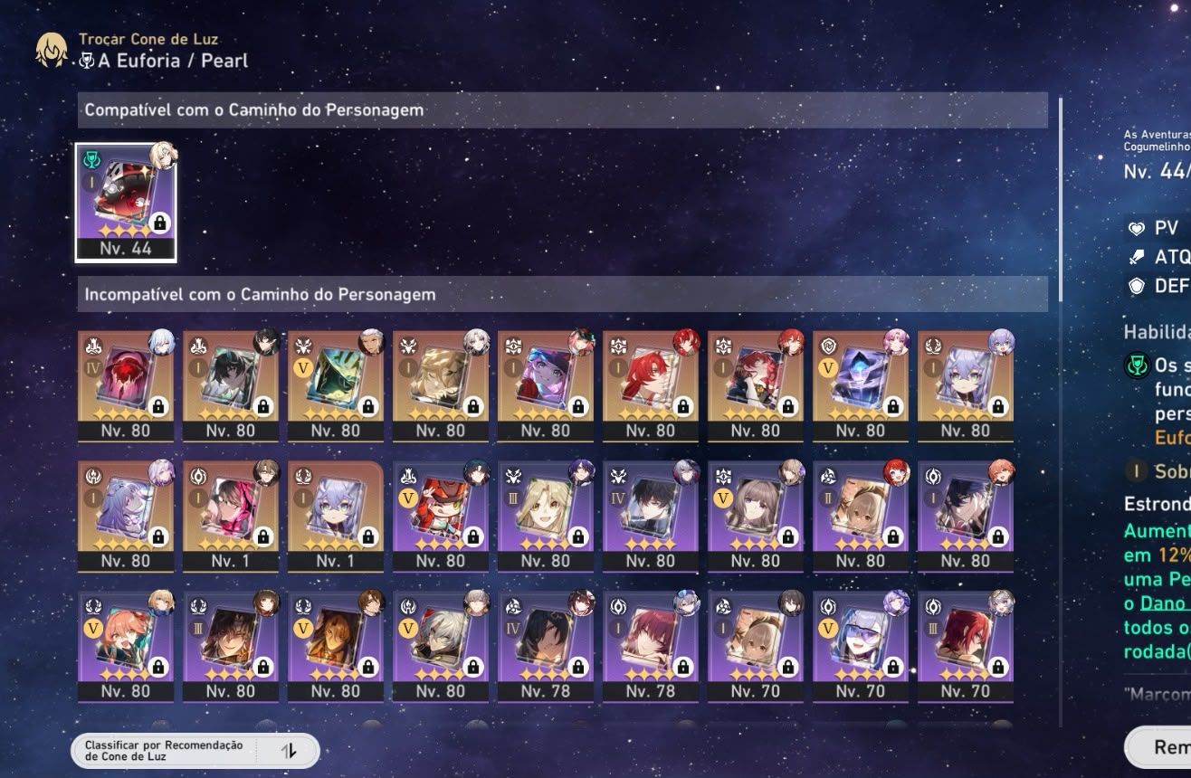 Conta genshin de 2020// AR60 com muitos personagens + honkai star rail