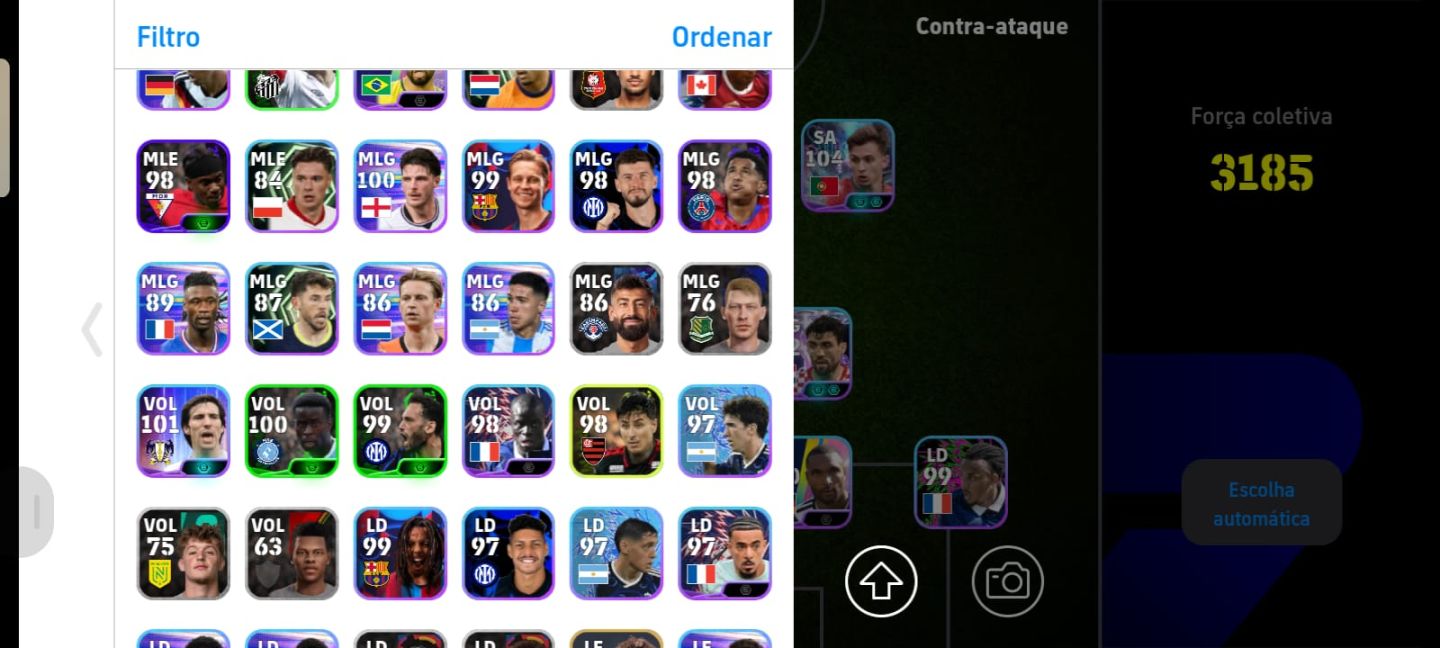 CONTA EFOOTBALL BRABA COM SALAH 102 + PECK DA FRANÇA !!